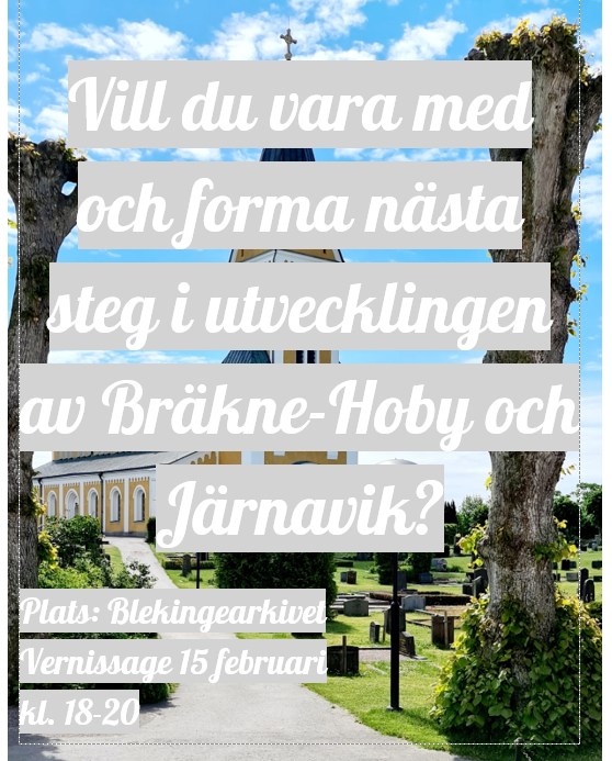 Inbjudan till möte med Lokala utvecklingsrådet Bräkne-Hoby/Järnavik