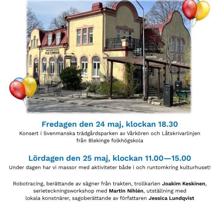 Biblioteket och kulturhuset firar jubileum